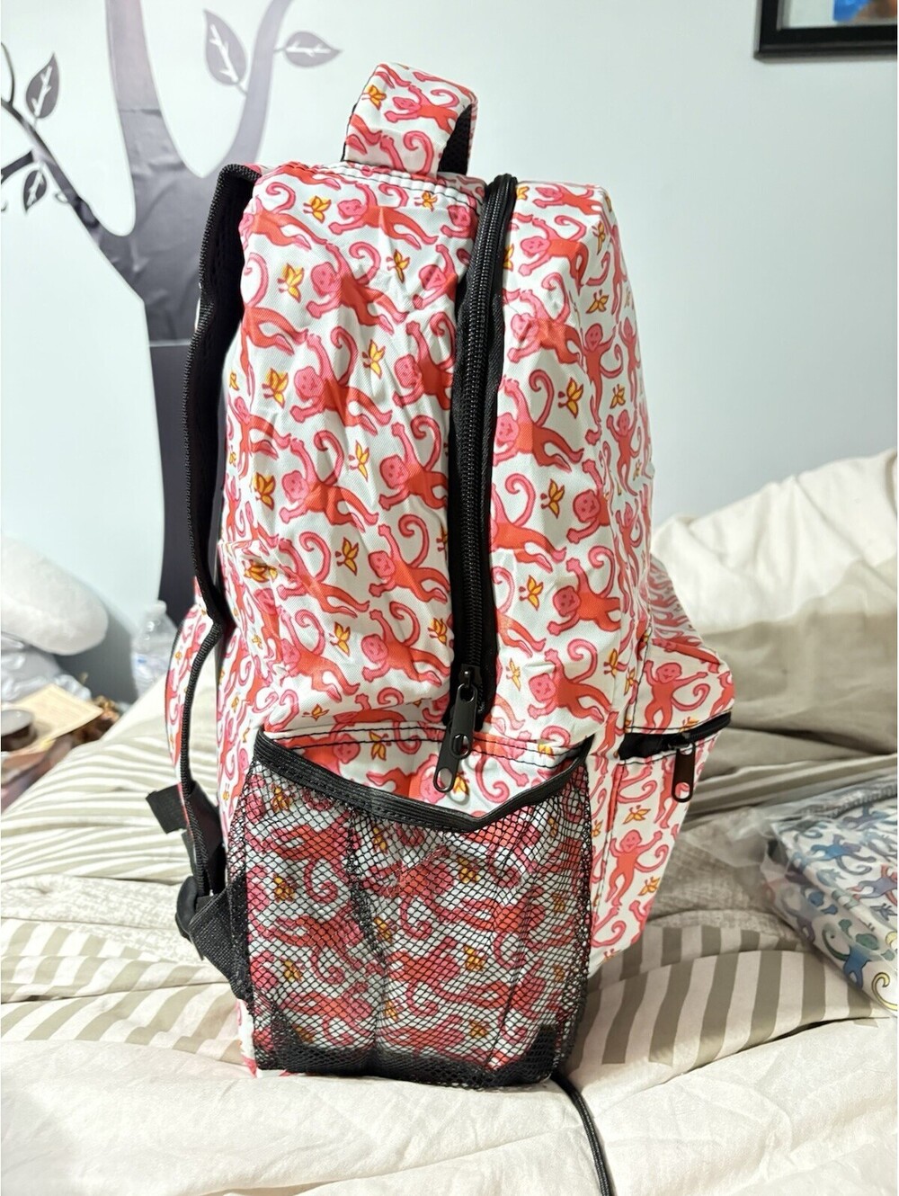 Pink Monkey Backpack - Picture 3 of 7